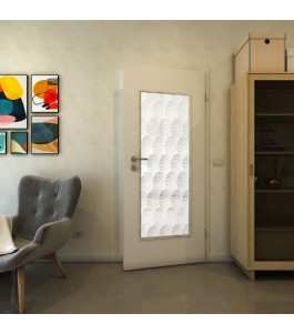 Lichtausschnitt - Fineprint Model 029 Weiss auf Klarglas