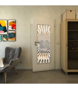 Lichtausschnitt - Fineprint Model 044 Weiss auf Klarglas