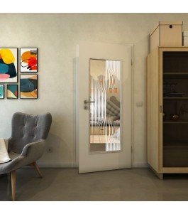 Lichtausschnitt - Fineprint Model 059 Weiss auf Klarglas