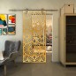 Glasschiebetür PIPE-LINE - Fineprint Modell 183 Gold auf Klarglas Glasschiebetür PIPE-LINE - Fineprint Modell 183 Gold auf Klarglas