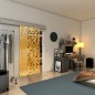 Glasschiebetür ECO-LINE - Fineprint Modell 190 Gold auf Klarglas