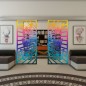 Glasschiebetür ECO-LINE - Fineprint Modell 176 Verlauf auf Klarglas Glasschiebetür ECO-LINE - Fineprint Modell 176 Verlauf auf Klarglas