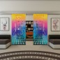Glasschiebetür ECO-LINE - Fineprint Modell 181 Verlauf auf Klarglas Glasschiebetür ECO-LINE - Fineprint Modell 181 Verlauf auf Klarglas