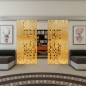 Glasschiebetür ECO-LINE - Fineprint Modell 190 Gold auf Klarglas