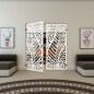 Pendeltür - Fineprint Modell 173 Weiss auf Klarglas Pendeltür - Fineprint Modell 173 Weiss auf Klarglas