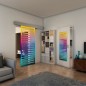 Glasschiebetür ECO-LINE - Fineprint Modell 153 Verlauf auf Klarglas Glasschiebetür ECO-LINE - Fineprint Modell 153 Verlauf auf Klarglas