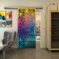 Glasschiebetür SLIM-LINE - Fineprint Modell 178 Verlauf auf Grauglas Glasschiebetür SLIM-LINE - Fineprint Modell 178 Verlauf auf Grauglas