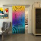 Glasschiebetür SLIM-LINE - Fineprint Modell 181 Verlauf auf Grauglas Glasschiebetür SLIM-LINE - Fineprint Modell 181 Verlauf auf Grauglas