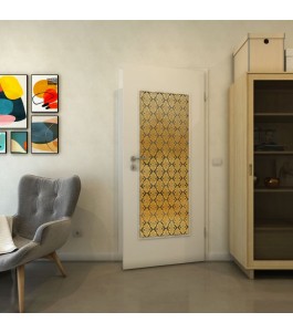 Lichtausschnitt - Fineprint Model 001 Gold auf Grauglas