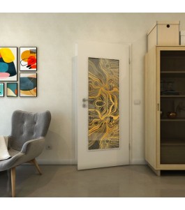 Lichtausschnitt - Fineprint Model 010 Gold auf Grauglas