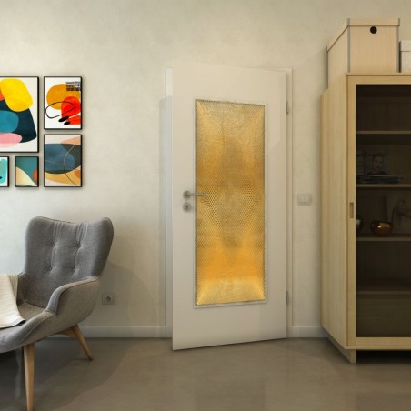 Lichtausschnitt - Fineprint Model 025 Gold auf Grauglas