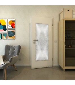 Lichtausschnitt - Fineprint Model 025 Weiss auf Grauglas