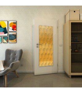 Lichtausschnitt - Fineprint Model 029 Gold auf Grauglas