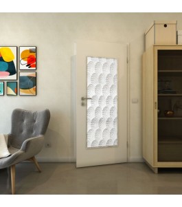 Lichtausschnitt - Fineprint Model 029 Weiss auf Grauglas