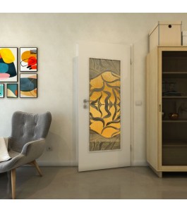 Lichtausschnitt - Fineprint Model 031 Gold auf Grauglas