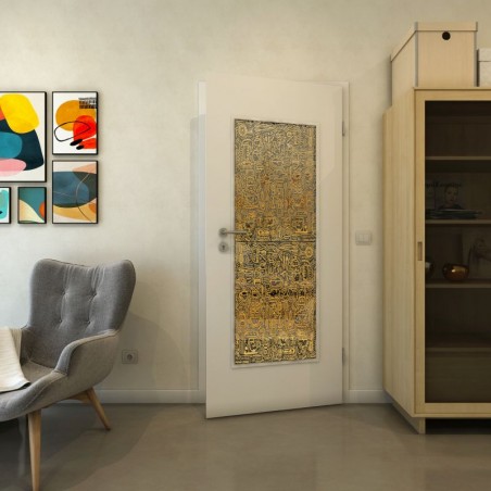 Lichtausschnitt - Fineprint Model 036 Gold auf Grauglas