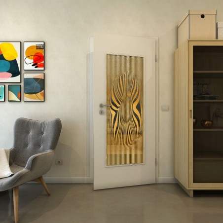 Lichtausschnitt - Fineprint Model 065 Gold auf Grauglas