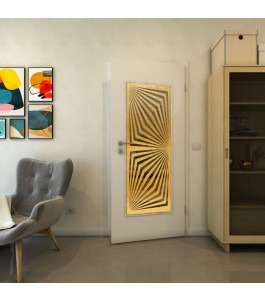 Lichtausschnitt - Fineprint Model 070 Gold auf Grauglas