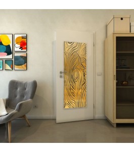 Lichtausschnitt - Fineprint Model 074 Gold auf Grauglas