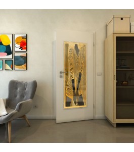Lichtausschnitt - Fineprint Model 097 Gold auf Grauglas
