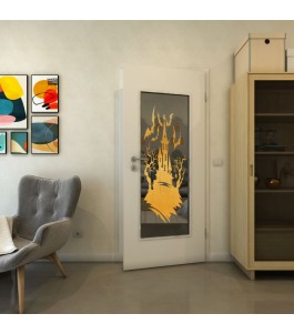 Lichtausschnitt - Fineprint Model 114 Gold auf Grauglas