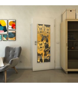 Lichtausschnitt - Fineprint Model 115 Gold auf Grauglas