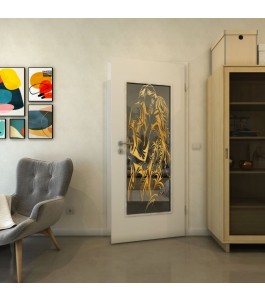 Lichtausschnitt - Fineprint Model 116 Gold auf Grauglas
