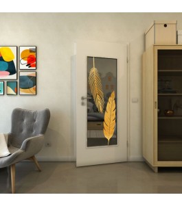 Lichtausschnitt - Fineprint Model 129 Gold auf Grauglas