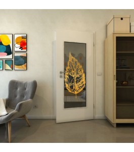 Lichtausschnitt - Fineprint Model 130 Gold auf Grauglas