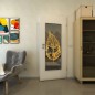 Lichtausschnitt - Fineprint Modell 130 Gold auf Grauglas