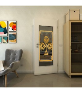 Lichtausschnitt - Fineprint Model 135 Gold auf Grauglas