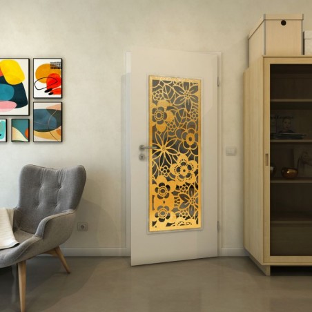 Lichtausschnitt - Fineprint Model 149 Gold auf Grauglas