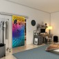 Glasschiebetür SLIM-LINE - Fineprint Modell 172 Verlauf auf Grauglas Glasschiebetür SLIM-LINE - Fineprint Modell 172 Verlauf auf Grauglas