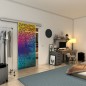 Glasschiebetür SLIM-LINE - Fineprint Modell 180 Verlauf auf Grauglas Glasschiebetür SLIM-LINE - Fineprint Modell 180 Verlauf auf Grauglas