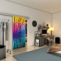 Glasschiebetür SLIM-LINE - Fineprint Modell 182 Verlauf auf Grauglas Glasschiebetür SLIM-LINE - Fineprint Modell 182 Verlauf auf Grauglas