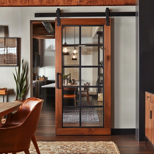 Loft Lichtausschnitte in modernen Türen