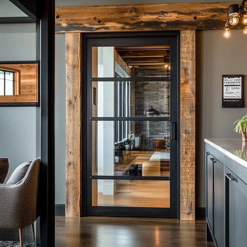 Loft Pendeltüren in einem modernen Raum