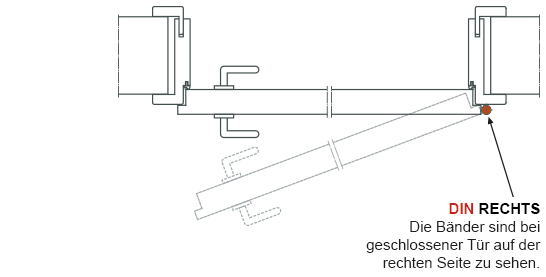 Anschlag Zimmertür DIN-Rechts